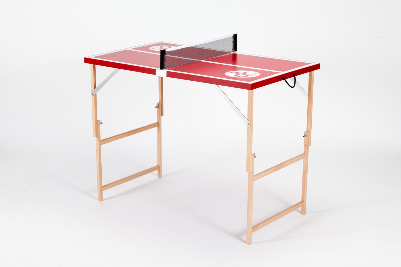 Mini Tischtennisplatte rot "Die Scharfe Chilly" DISH TENNIS